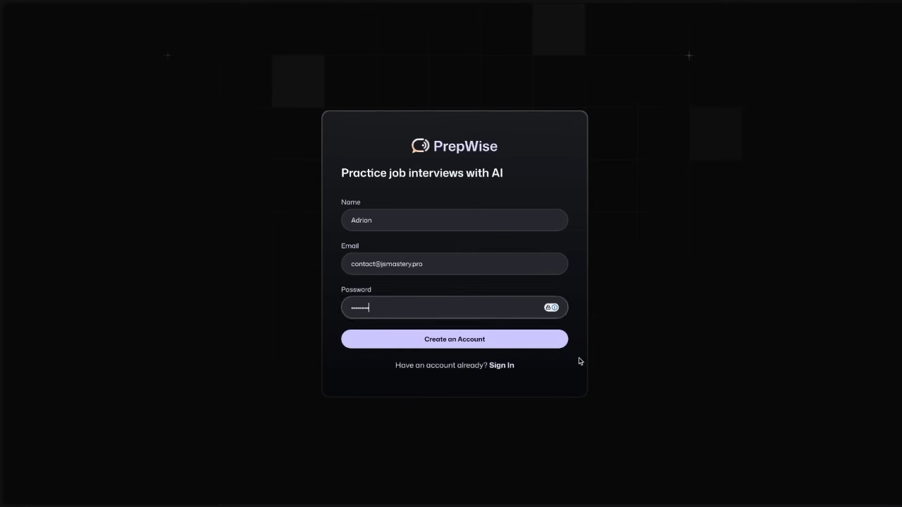 Interview Simulation Interface